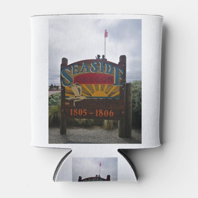 Seaside Oregon Lewis and Clark Sign on Prom Beach Dosenkühler (Vorderseite)