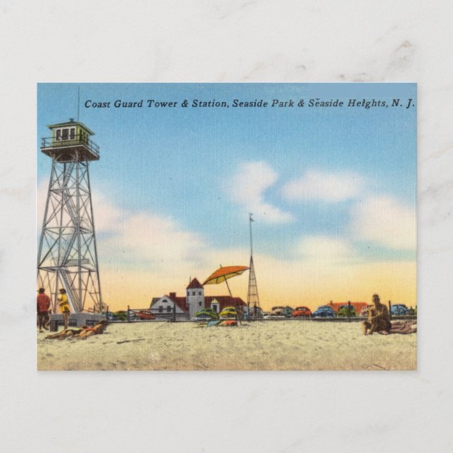 Seaside Park and Seaside Heights, New Jersey Postkarte (Vorderseite)