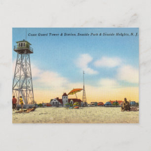 Seaside Park und Seaside Heights, New Jersey Postkarte
