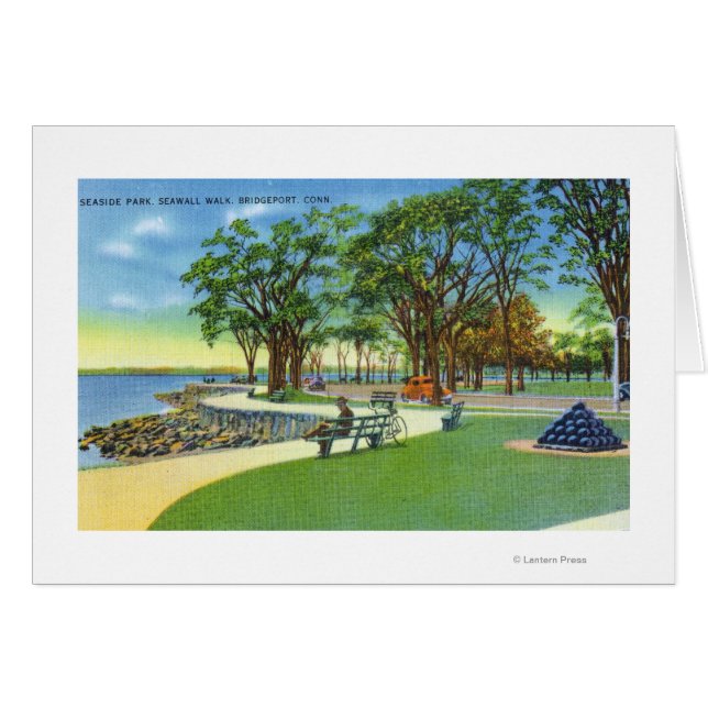 Seaside Park View of the Seawall Walk (Vorderseite (Horizontal))