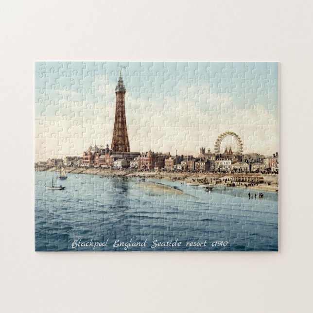 Seaside Resort Blackpool England c1910 Puzzle (Horizontal)