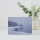 Seaside Snowfall Postcard Postkarte (Stehend Vorderseite)