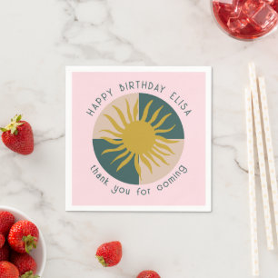 Seaside Soiree BIRTHDAY PARTY Modernes Niedliches Serviette