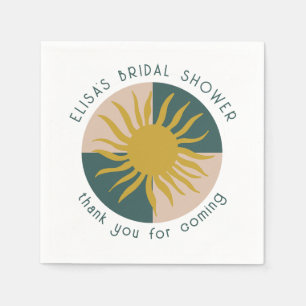 Seaside Soiree Brautparty Modernes Niedliches CUST Serviette