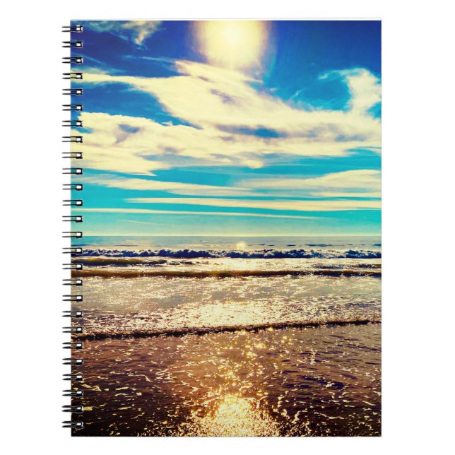 Seaside-Sonnenlicht-Notebook Notizblock (Vorderseite)