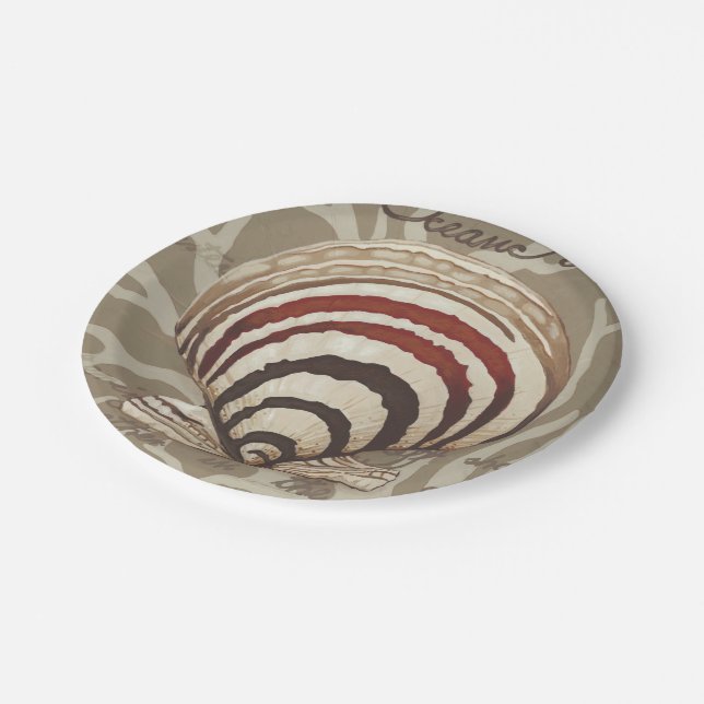 Seaside Sonnet II Pappteller (Schrägansicht)