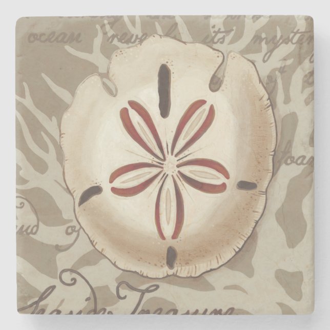 Seaside Sonnet III Steinuntersetzer (Vorderseite)