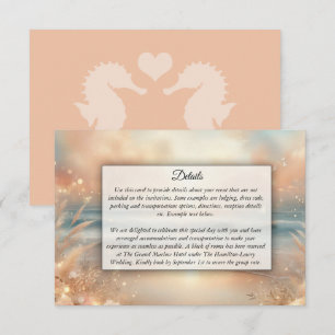 Seaside Sparkle und Sunset Dreams Hochzeit Begleitkarte