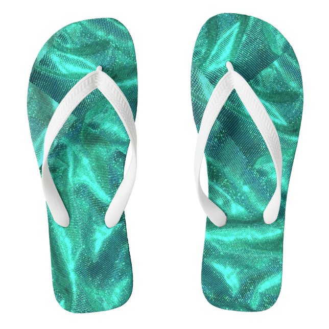 "Seaside Symphony: High Tide Design" Flip Flops (Fußbett)