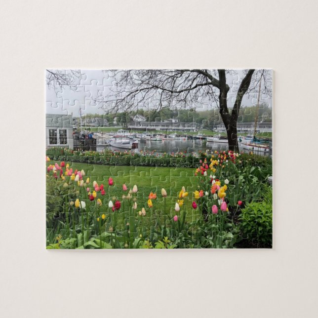 Seaside Tulips Cape Porpoise, Maine 110 pc Puzzle (Horizontal)
