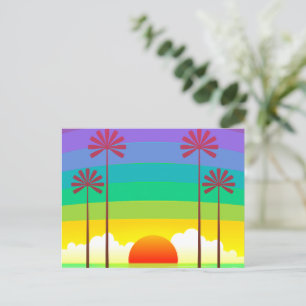 Seaside Vintag Art Postkarte
