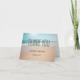 Seaside Wedding Dankeschön Card Dankeskarte