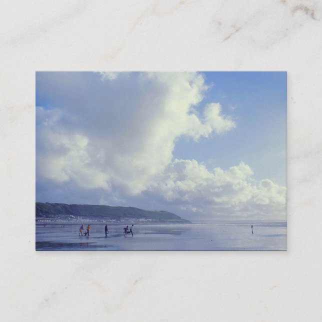 Seaside - Westward Ho, North Devon, Vereinigtes Kö Visitenkarte (Vorderseite)