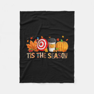 Season Leopard Pumpkin Darts Halloween Fall Leaf Fleecedecke