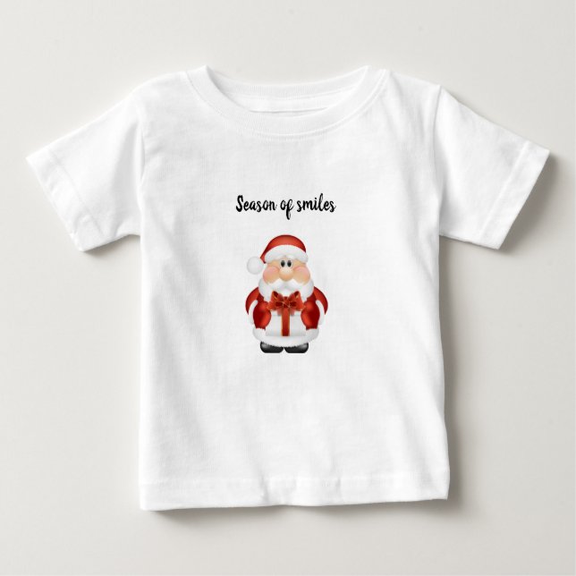 “Season of Smiles.” – Cute Baby Christmas T-Shirt (Vorderseite)