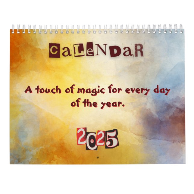 Seasonal Calendar with Artwork 2025  Kalender (Rückseite)
