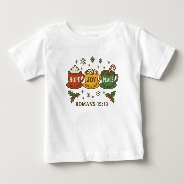 Seasonal Cocoa cups Baby T-shirt (Vorderseite)