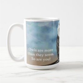 Seasonal Owl Print Kaffeetasse