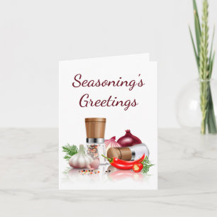 Seasonings Greetings for Zesty Spicy Holiday Fun Karte