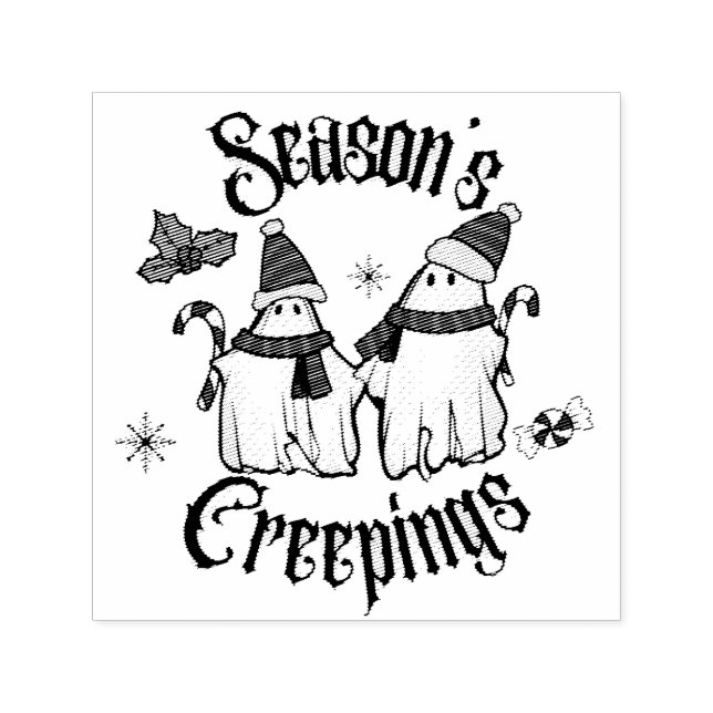 Seasons Creepings Self-Inking Briefmarke Permastempel (Design)