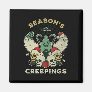 Seasons Creepings Spaß Halloween Weihnachten Grafi Magnet