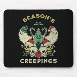 Seasons Creepings Spaß Halloween Weihnachten Grafi Mousepad