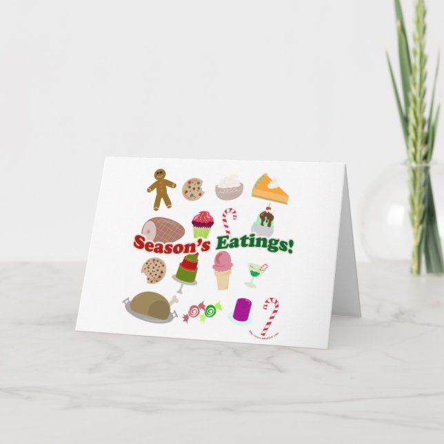 Seasons Eatings Feiertagskarte (Vorderseite)
