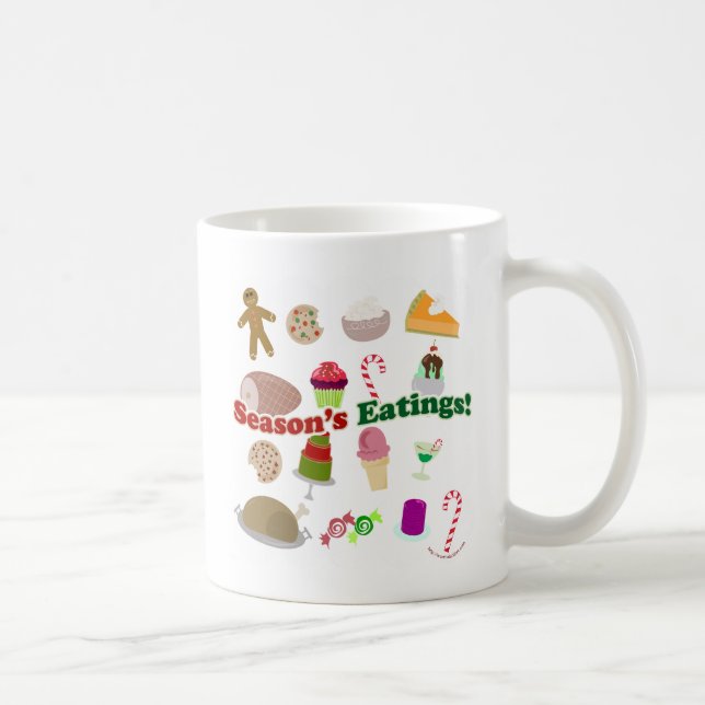 Seasons Eatings Fun Holiday Food Time Kaffeetasse (Rechts)