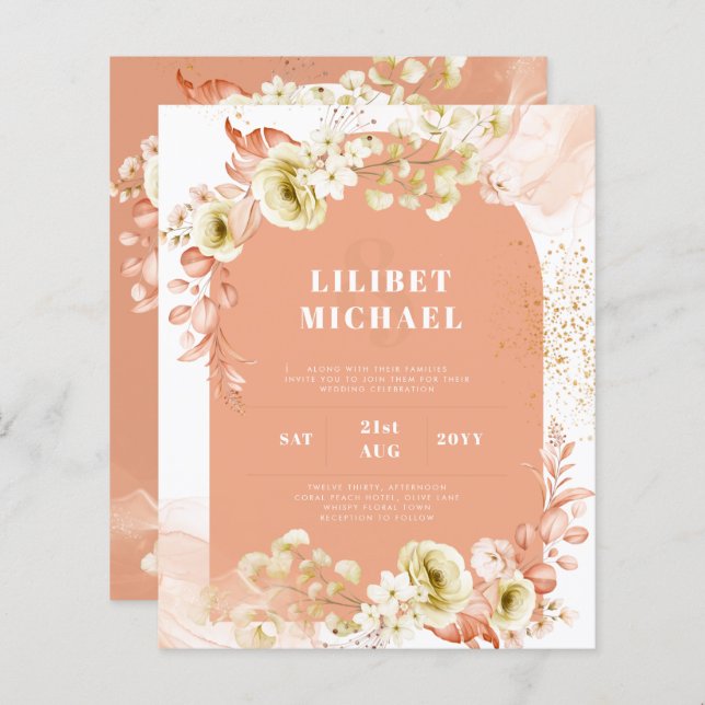 Seasons Fall Earthen Mix Boho Floral Wedding (Vorne/Hinten)