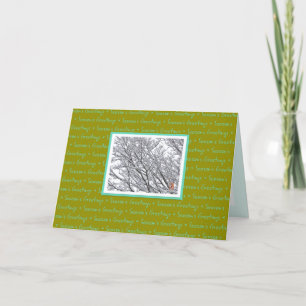 Season's Greetings Folded Greeting Card Feiertagskarte