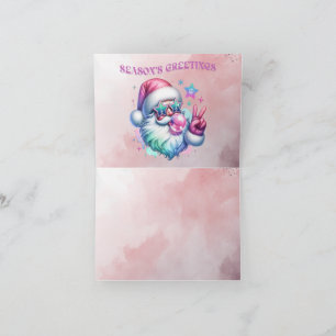SEASON'S GREETINGS Folded Holiday Card Feiertagskarte