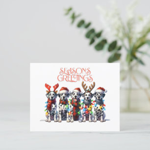 SEASON'S GREETINGS Postcard Feiertagspostkarte