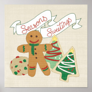Seasons Sweetings   Lebkuchen Poster
