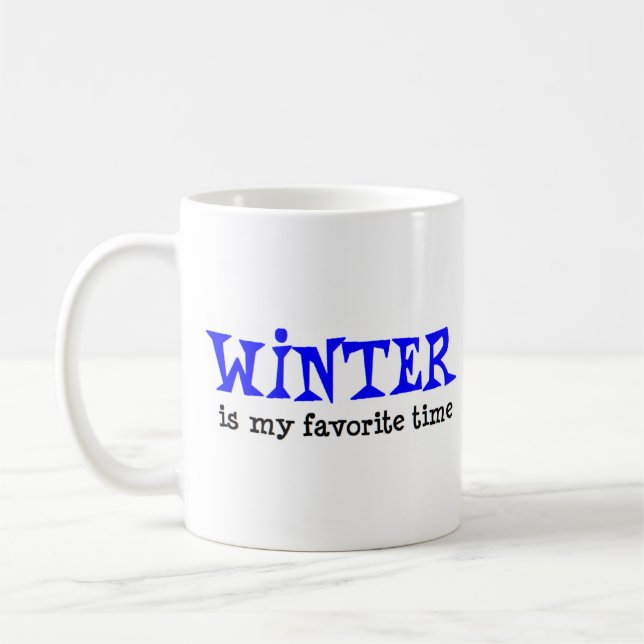 seasons winter favorite time coffee mug kaffeetasse (Links)