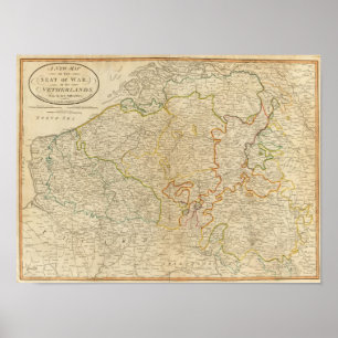 Seat des Krieges die Niederlande Poster