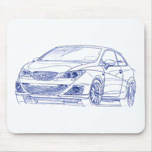 Seat Ibiza Franc 2010 Mousepad