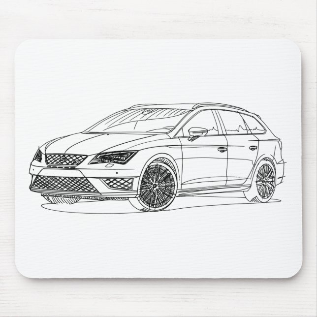 Seat LeonST Cupra 2015 Mousepad (Vorne)