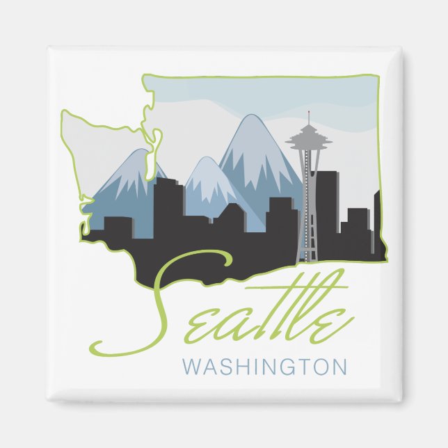 Seatle Washington Magnet (Vorne)