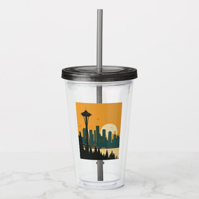 SEATTLE #1 ACRYLTRINKBECHER (Vorderseite)