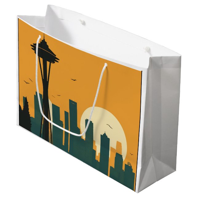 SEATTLE #1 GROßE GESCHENKTÜTE (Vorderseite Schrägansicht)