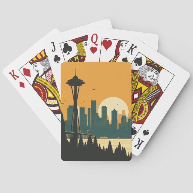 SEATTLE #1 SPIELKARTEN (Rückseite)