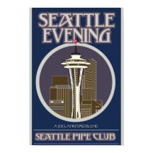 Seattle Abend Print