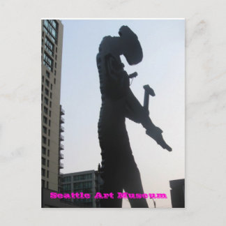 Seattle Art Museum - Hammering Man Postkarte