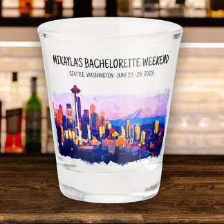Seattle Bachelorette Weekend Showglass Schnapsglas