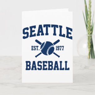Seattle Baseball Athletic Vintage Sportteam Fan  Karte