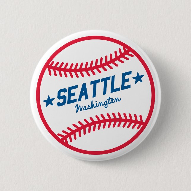 Seattle-Baseball Button (Vorderseite)
