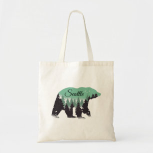 Seattle Bear Forest Tragetasche