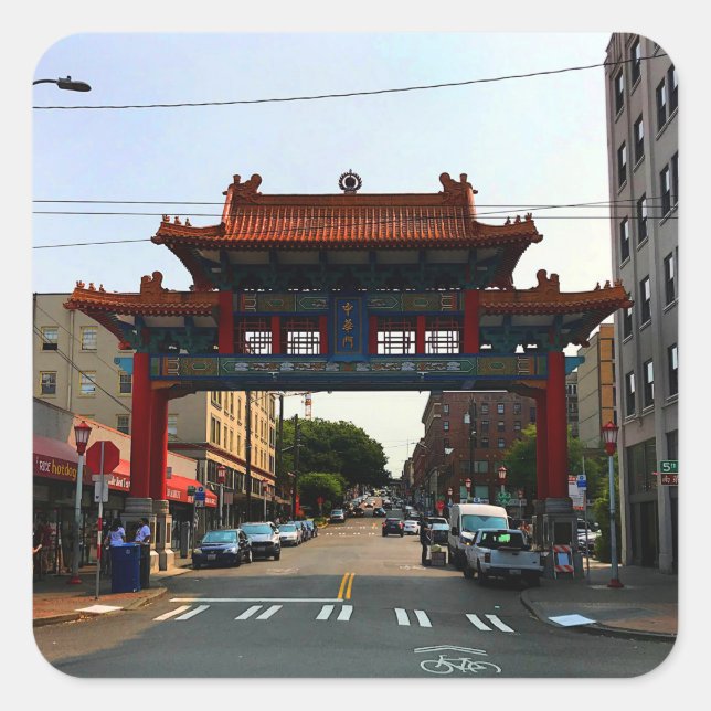 Seattle Chinatown Gate #1 Stickers (Vorderseite)