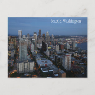 Seattle City in Washington Postcard Postkarte