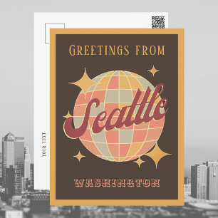 Seattle City Washington Retro Vintage Postcard Postkarte